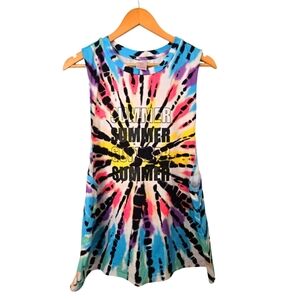 NWOT No Boundaries Colorful Tie-Dye Sleeveless Top Size XXL